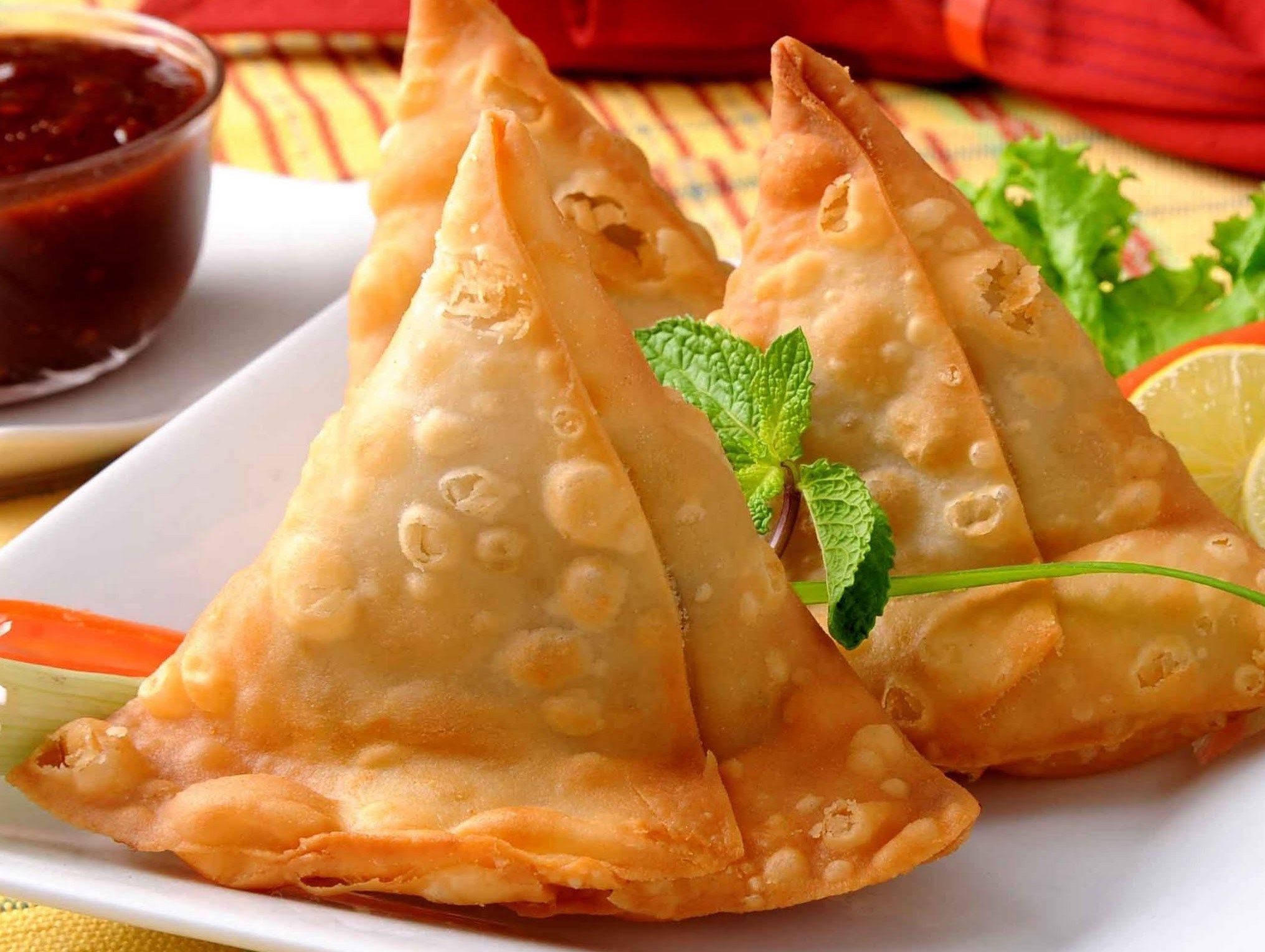 Sanjh Indian Restaurant VEGETABLE SAMOSA 2 